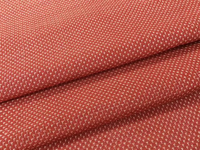 平和屋着物＊夏物　小紋　紗　霞文　正絹　逸品　CABN7011xi