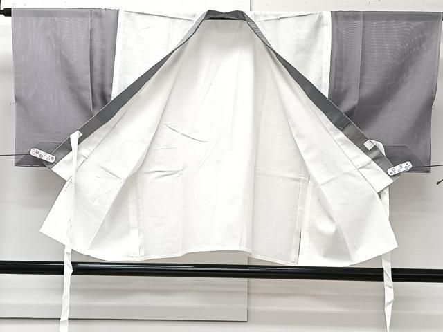 平和屋着物＊夏物　男性　半襦袢　紗　白色　正絹　逸品　未使用　CABN7016xi