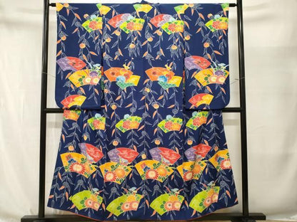 平和屋着物■豪華振袖　地紙重ね枝垂れ花文　正絹　逸品　CABN7303ev