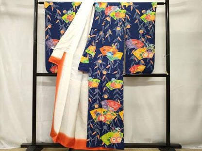 平和屋着物■豪華振袖　地紙重ね枝垂れ花文　正絹　逸品　CABN7303ev