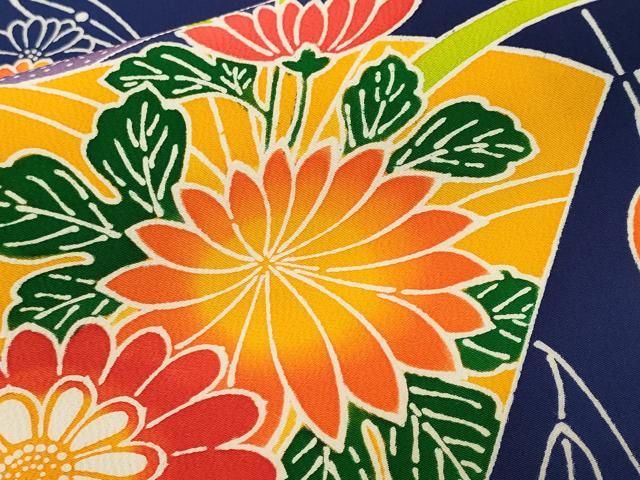 平和屋着物■豪華振袖　地紙重ね枝垂れ花文　正絹　逸品　CABN7303ev