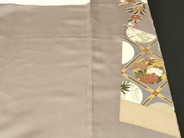 平和屋着物■豪華色留袖　天井扇面飛鶴枝花文　暈し染め　金彩　正絹　逸品　CABN7311ev