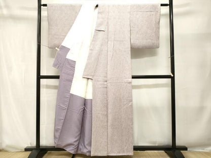 平和屋着物■大変加工の良い総絞り小紋　正絹　逸品　CABN7320ev
