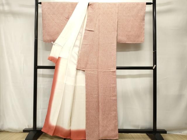 平和屋着物■大変加工の良い総絞り小紋　正絹　逸品　CABN7341ev