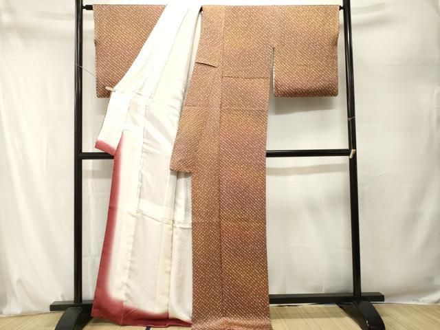 平和屋着物■上質な小紋　総絞り　霞文　暈し染め　正絹　逸品　CABN7392ev