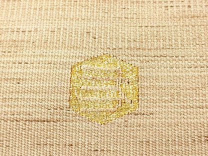 平和屋着物●爪掻本綴作家　伊達静　八寸名古屋帯　霞文　金糸　正絹　逸品　CABN8014hy