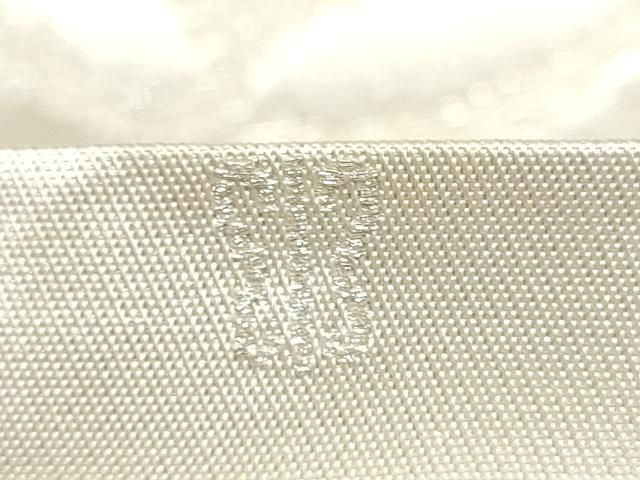 平和屋着物●西陣　川島織物　六通柄　本袋帯　牡丹唐草文　銀糸　正絹　逸品　CABN8101hy