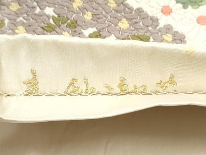 平和屋着物●六通柄袋帯　唐織　芳彩美術織物謹製　春秋御花　金糸　正絹　逸品　CABN8108hy