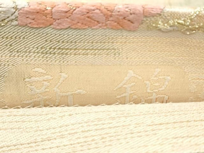 平和屋着物●六通柄袋帯　唐織　新錦　鳳凰花唐草文　金糸　正絹　逸品　CABN8118hy