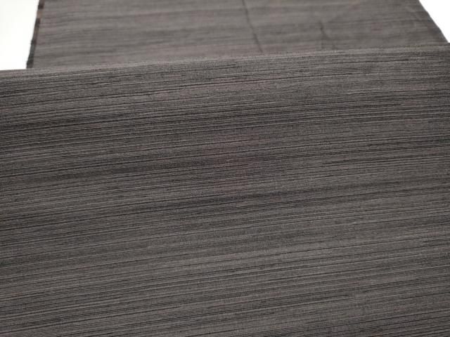 平和屋着物●インド・アッサム　野蚕糸　手織　ムガシルク　両面　全通柄袋帯　横段文　正絹　逸品　CABN8125hy