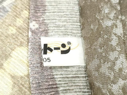 平和屋着物●両面　全通柄袋帯　作家物　松竹梅　金通し地　正絹　逸品　CABN8130hy