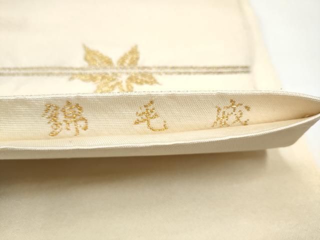 平和屋着物●龍村平蔵製　六通柄　本袋帯　威毛錦　金銀糸　正絹　逸品　CABN8139hy