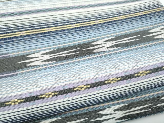 平和屋着物●全通柄袋帯　花織　横段飛鳥文　正絹　逸品　CABN8140hy