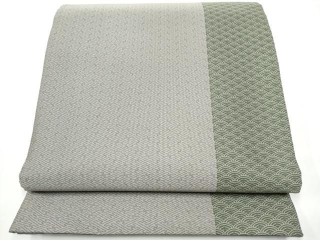 平和屋着物●京の名門・菱屋六右ェ門　両面　全通柄袋帯　霞文　正絹　逸品　CABN8142hy