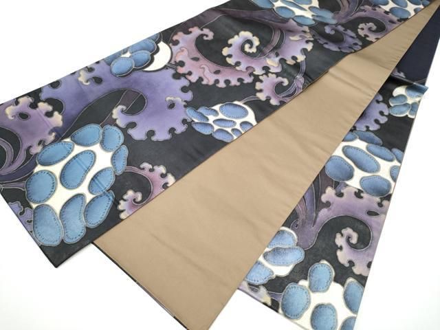 平和屋着物●六通柄袋帯　唐草文　正絹　逸品　CABN8150hy