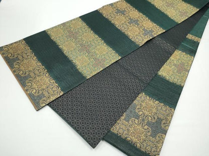 平和屋着物●紋屋井関　御寮織　六通柄袋帯　花唐草文　金糸　正絹　逸品　CABN8161hy