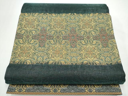 平和屋着物●紋屋井関　御寮織　六通柄袋帯　花唐草文　金糸　正絹　逸品　CABN8161hy