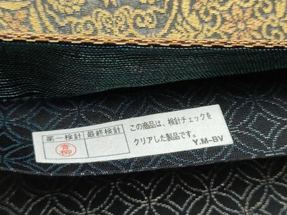 平和屋着物●紋屋井関　御寮織　六通柄袋帯　花唐草文　金糸　正絹　逸品　CABN8161hy