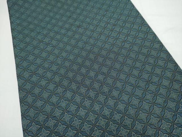 平和屋着物●紋屋井関　御寮織　両面　全通柄袋帯　七宝花文　金糸　正絹　逸品　未使用　CABN8162hy