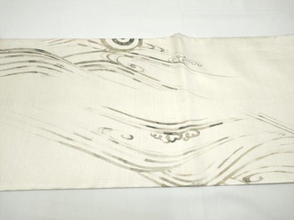 平和屋着物●太鼓柄袋帯　手描き　龍　正絹　逸品　CABN8168hy