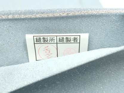 平和屋着物●六通柄袋帯　手描き　綴れ　枝桜文　銀糸　正絹　逸品　CABN8175hy
