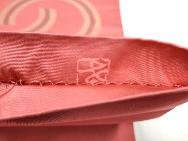 平和屋着物●西陣の名門　加納幸謹製　六通柄袋帯　幾何学文様　正絹　逸品　CABN8190hy