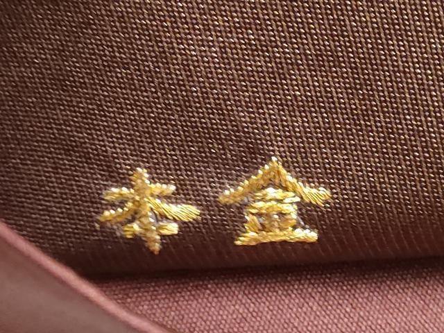平和屋着物●西陣　川島織物　太鼓柄袋帯　駒刺繍　草花文　本金　正絹　逸品　CABN8194hy