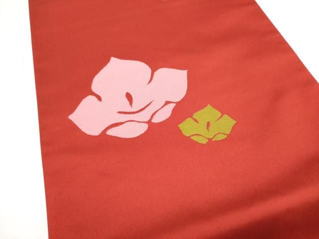 平和屋着物●世界的人形師　辻村寿三郎　ジュサブロー　六通柄袋帯　舞花文　正絹　逸品　CABN8209hy