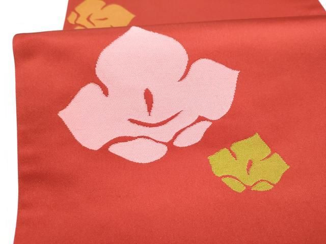 平和屋着物●世界的人形師　辻村寿三郎　ジュサブロー　六通柄袋帯　舞花文　正絹　逸品　CABN8209hy