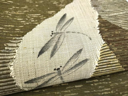 平和屋着物●太鼓柄袋帯　トンボ　正絹　逸品　CABN8214hy
