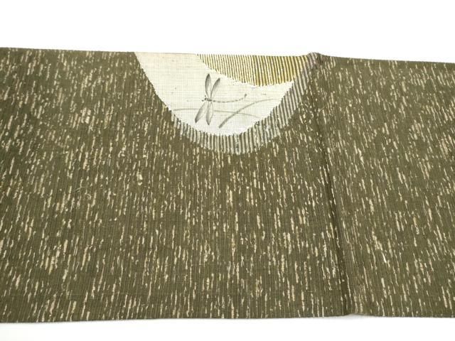 平和屋着物●太鼓柄袋帯　トンボ　正絹　逸品　CABN8214hy