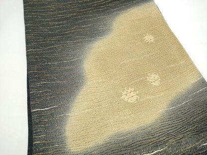 平和屋着物●太鼓柄袋帯　てんとう虫　金糸　正絹　逸品　CABN8216hy