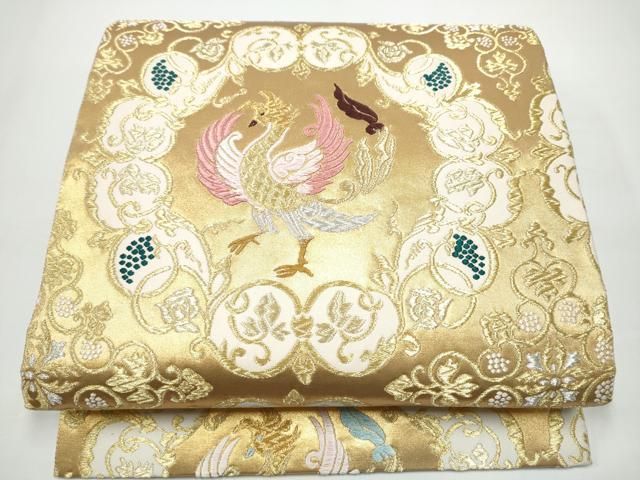 平和屋着物●皇室・伊勢神宮御用　御御帯　山口美術織物　山口弘躬　六通柄袋帯　天平思暮　金銀糸　正絹　逸品　CABN8225hy