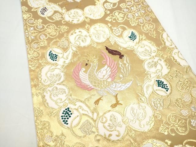 平和屋着物●皇室・伊勢神宮御用　御御帯　山口美術織物　山口弘躬　六通柄袋帯　天平思暮　金銀糸　正絹　逸品　CABN8225hy