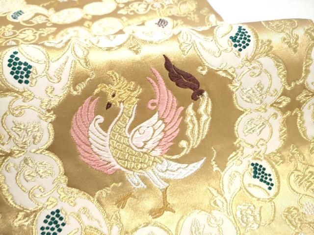 平和屋着物●皇室・伊勢神宮御用　御御帯　山口美術織物　山口弘躬　六通柄袋帯　天平思暮　金銀糸　正絹　逸品　CABN8225hy