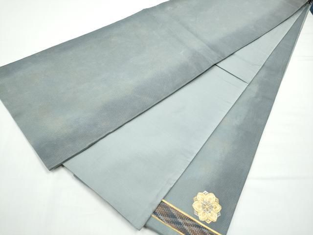 平和屋着物●太鼓柄袋帯　総刺繍　駒刺繍　舞花文　金糸　正絹　逸品　CABN8228hy