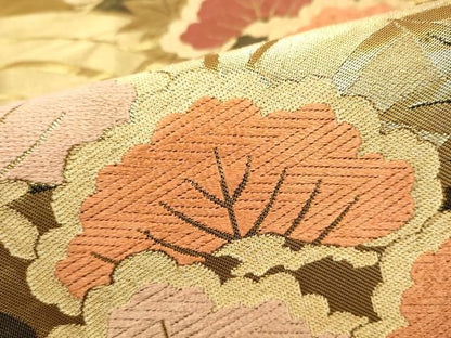 平和屋着物●西陣　川島織物　六通柄　本袋帯　松　金糸　正絹　逸品　CABN8230hy