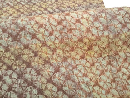 平和屋着物●菅原工房　菅原結作　漢方染紬　全通柄袋帯　蜘蛛絞り　正絹　逸品　CABN8236hy
