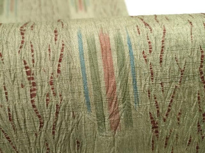 平和屋着物●菅原工房　菅原結作　漢方染紬　両面　全通柄袋帯　絞り　霞文　正絹　逸品　CABN8263hy