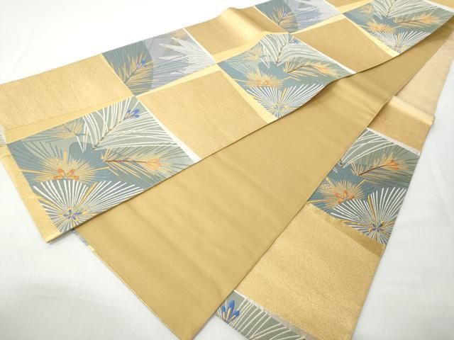 平和屋着物●六通柄袋帯　唐織　涌金彩風　金銀糸　正絹　逸品　CABN8280hy