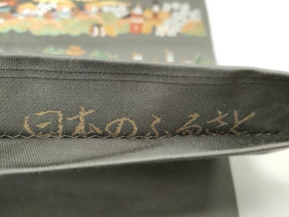 平和屋着物●六通柄　本袋帯　唐織　日本のふるさと　金糸　正絹　逸品　CABN8282hy