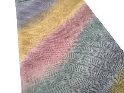 平和屋着物●全通柄袋帯　霞文　正絹　逸品　CABN8285hy