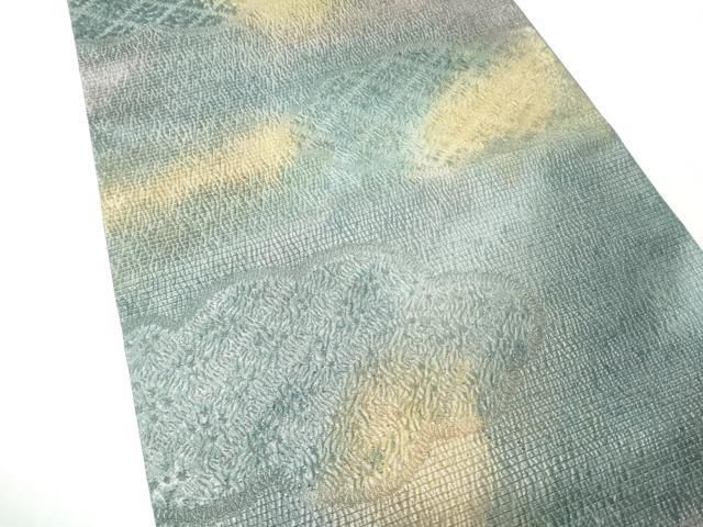 平和屋着物●全通柄袋帯　雲取り文　正絹　逸品　CABN8291hy