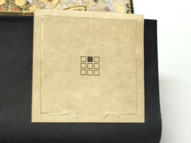 平和屋着物●西陣織　天平初年創始の京の老舗　洛陽織物　六通柄袋帯　南欧花集文　本金箔　分析証明書付　正絹　逸品　未使用　CABN8301hy