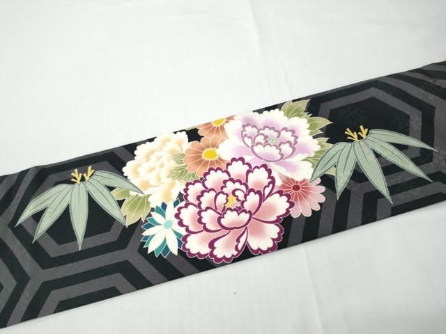 平和屋着物●九寸名古屋帯　雪輪松竹梅　金彩　正絹　逸品　CABN8309hy
