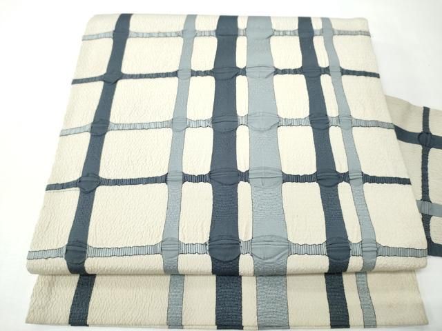 平和屋着物●全通柄　九寸名古屋帯　吉野間道　正絹　逸品　CABN8319hy