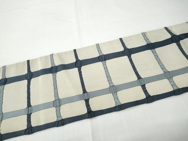 平和屋着物●全通柄　九寸名古屋帯　吉野間道　正絹　逸品　CABN8319hy