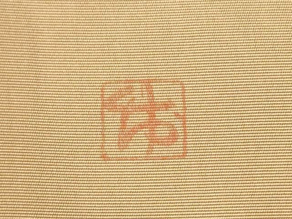 平和屋着物●塩瀬　九寸名古屋帯　作家物　絵皿花文　金彩　正絹　逸品　CABN8329hy