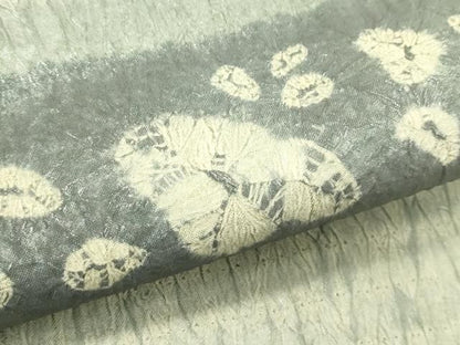 平和屋着物●六通柄袋帯　絞り　横段花文　正絹　逸品　CABN8680rv