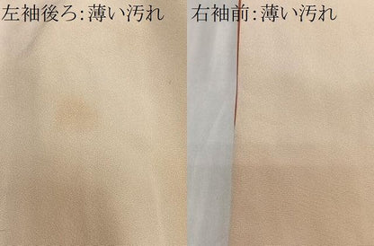平和屋着物■訪問着　貝桶草花文　暈し染め　金彩　正絹　逸品　CABN9239ua